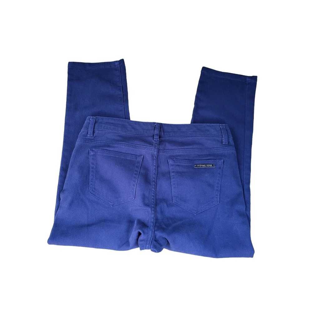 Michael‎ Kors Jeans 4 Womens Cropped Skinny Leg Navy Blue Mid Rise